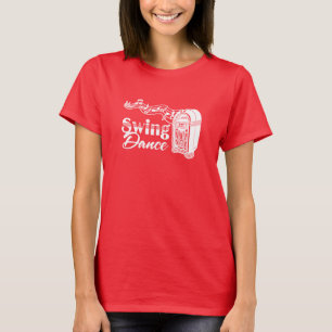 T-shirt Danse swing avec juke-box vintage