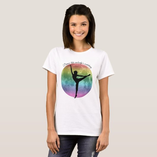 T-shirt Danse tee - shirt "Rainbow moon dancer (Devant entier)