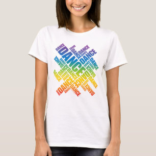 T-shirt Danse typographique (spectre)
