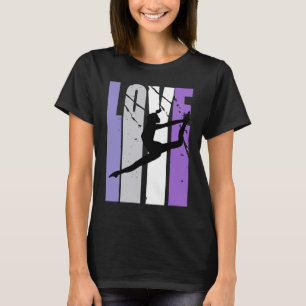 T-shirt Danse vintage Vie Amour Danse Entraîneur Femmes Co