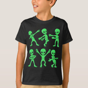 T-shirt Danser Aliens Défi Danse Garçons Filles Hallowee