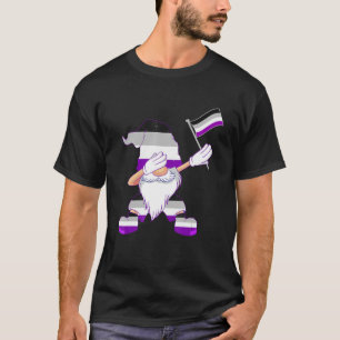 T-shirt Danser Asexuel Gnome Drapeau Asexuel Beanie Asexué