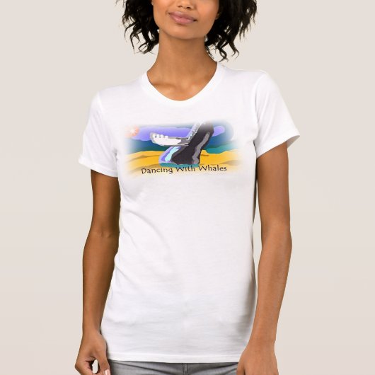 T-shirt Danser Avec Baleines Dames Bella Canvas Tee (Devant)
