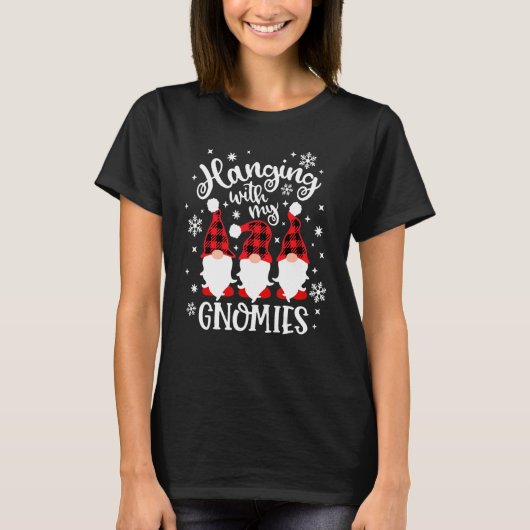 T-shirt Danser Avec Mes Gnomies Gnomes Joyeux Noël (Devant)