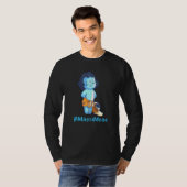 T-shirt Danser Bébé Krishna Image Avec Mode Masti Texte (Devant entier)