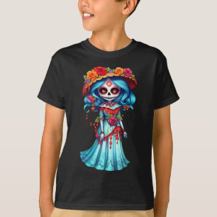T-shirt Danser Colorée Skeletons Mexicains - Joli Jour De 