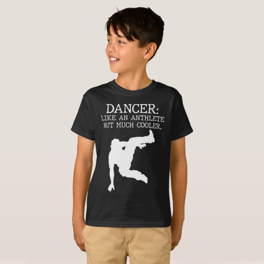 T-shirt Danser Considérant Dancer Cool Dancing Boy (Devant entier)