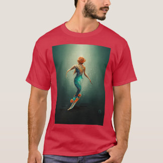 T-shirt Danser dans le bleu profond