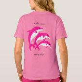 T-shirt Danser des dauphins roses (Dos)