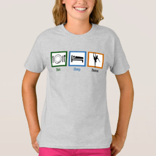 T-shirt Danser Dormir Danser Danser Funny Ballet Danseuse