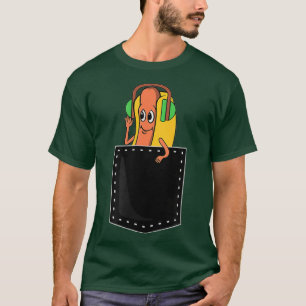 T-shirt Danser Hot Dog Dans Mon Tee De Mème De Poche