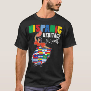 T-shirt Danser Pays Latino-américains Drapeau Héri hispani