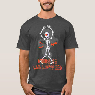 T-shirt Danser Skeleton Veut S'Amuser C'Est Hallowe