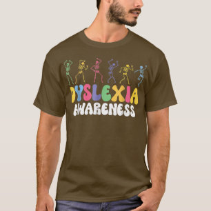 T-shirt Danser Squelette Dyslexie Sensibilisation Dyslexie