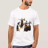 T-shirt Danses de squelette d'Halloween | Classique gothiq (Devant)
