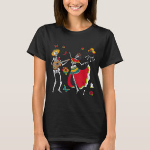 T-shirt Danses du crâne de la Journée Dia De los Muertos
