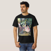 T-shirt Danseur avec un bouquet de fleurs d'Edgar Degas (Devant entier)