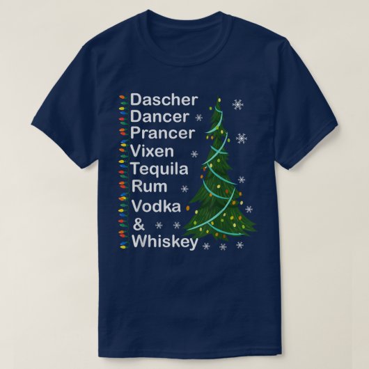 T-shirt Danseur Dasher Vien Whiskey Vodka TequilaAl (Design devant)