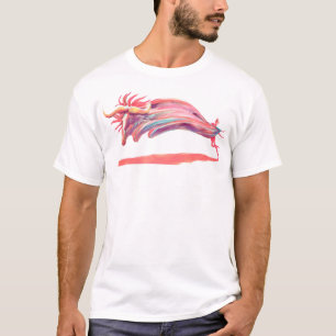 T-shirt Danseur de ballet Waved Art rose