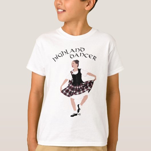 T-shirt Danseur de campagne écossais (Devant)