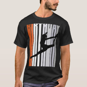 T-shirt Danseur de danse rétro jaune unique Adolescents