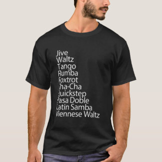 T-shirt Danseur de salle de bal 10 danses traditionnelles