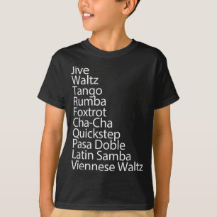 T-shirt Danseur de salle de bal 10 danses traditionnelles