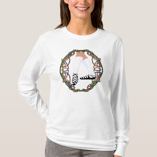 T-shirt Danseur de Soft Shoe - Entrelacs celtiques (Devant)