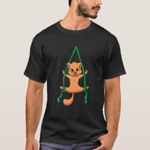 T-shirt Danseur de soie aérienne Acrobat Funny Cat Aerial