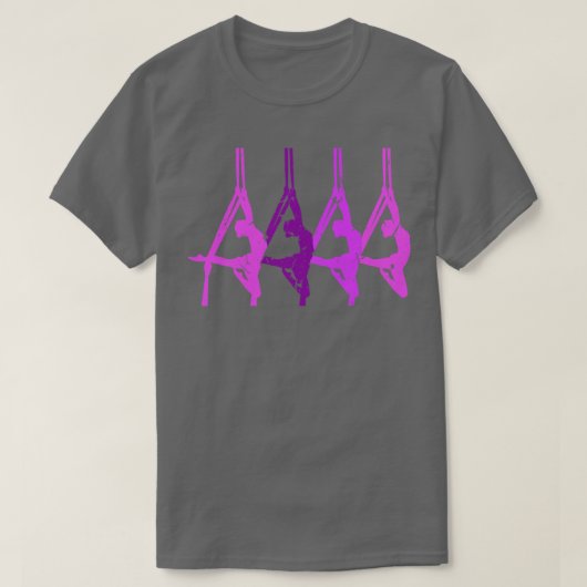 T-shirt Danseur de soie aérospatiale gymnastique (Design devant)