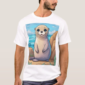 T-shirt Danseur de vague - Jouer le phoque en action