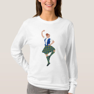 T-shirt Danseur des Highlands écossais MacLaren Tartan