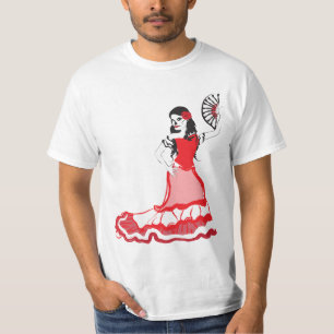 T-shirt danseur d'Espagnol de dia de los muertos