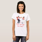 T-shirt danseur d'oscillation avec des chaussures de jupe (Devant entier)