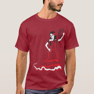 T-shirt danseur du crâne à sucre espagnol