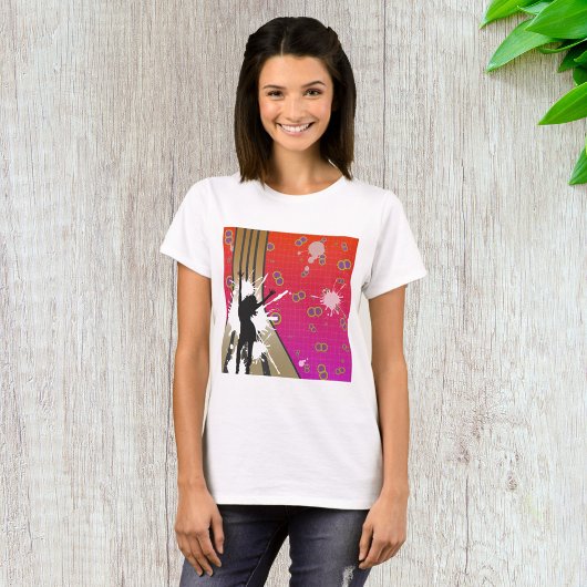 T-shirt Danseur Et Guitare