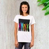 T-shirt Danseurs Colorés Dansant Autour