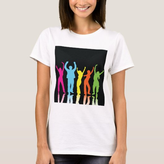 T-shirt Danseurs Colorés Dansant Autour (Devant)