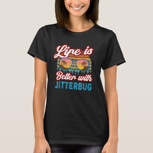 T-shirt Danseurs de Jitterbug avec Jitterbug (Devant)