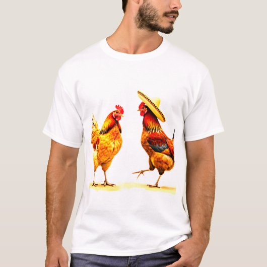 T-shirt Danseurs de poulets latins (Devant)