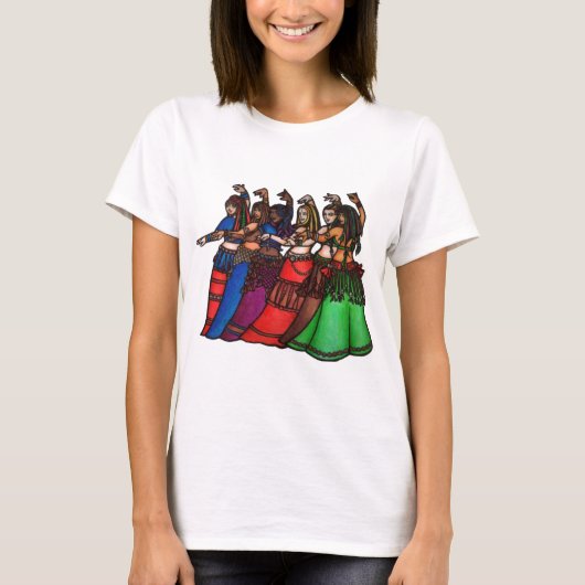 T-shirt Danseurs du ventre de Tribal Line (Devant)