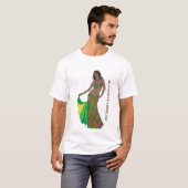 T-shirt Danseurs du ventre design de danse Cool. (Devant entier)