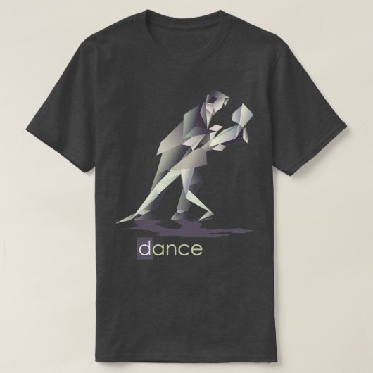 T-shirt Danseurs Flamants roses Origami (Design devant)