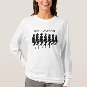 T-shirt Danseurs irlandais à la step en silhouette