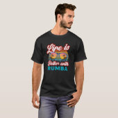 T-shirt Danseurs Rumba Avec Rumba Phrase (Devant entier)