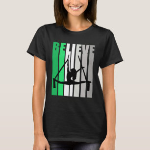 T-shirt Danseuse aérienne Green Believe motivant les fille