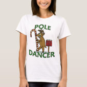 T-shirt Danseuse amusante Pun de rennes de Noël (Devant)