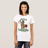 T-shirt Danseuse amusante Pun de rennes de Noël (Devant entier)
