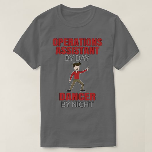 T-shirt Danseuse Assistant Opérations Hommes Danseuse (Design devant)