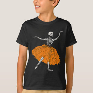 T-shirt Danseuse Ballerine Squelette Tutu Danseuse de Ball